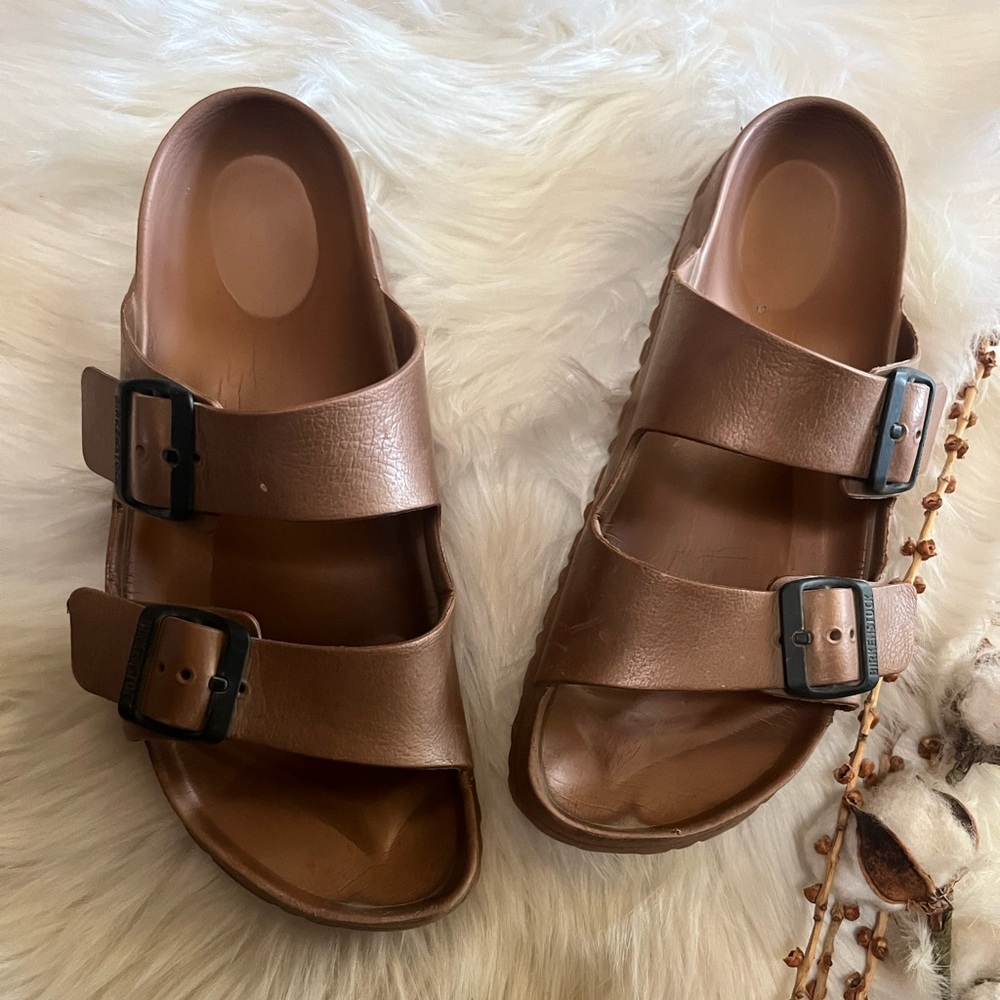 Arizona Birkenstock EVA in gold